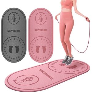 574140357 Jump Rope Mat Larger Non-Slip Indoor Outdoor Exercise Fitness Mat Crossrope Jump Rope Pad